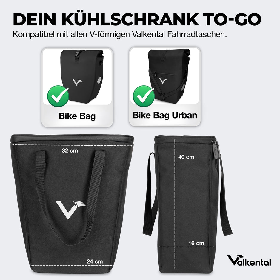V-förmig (für Gepäckträgertaschen)